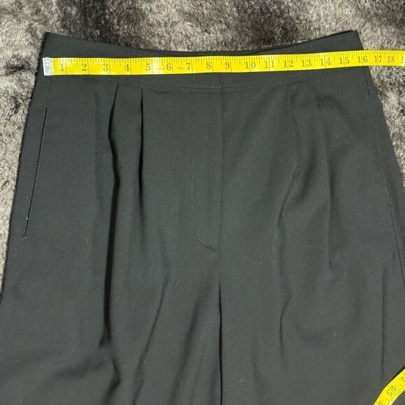 Massimo Dutti Women 10 Black Wool Blend High Rise Paperbag Dress Pants Pockets - Picture 8 of 12